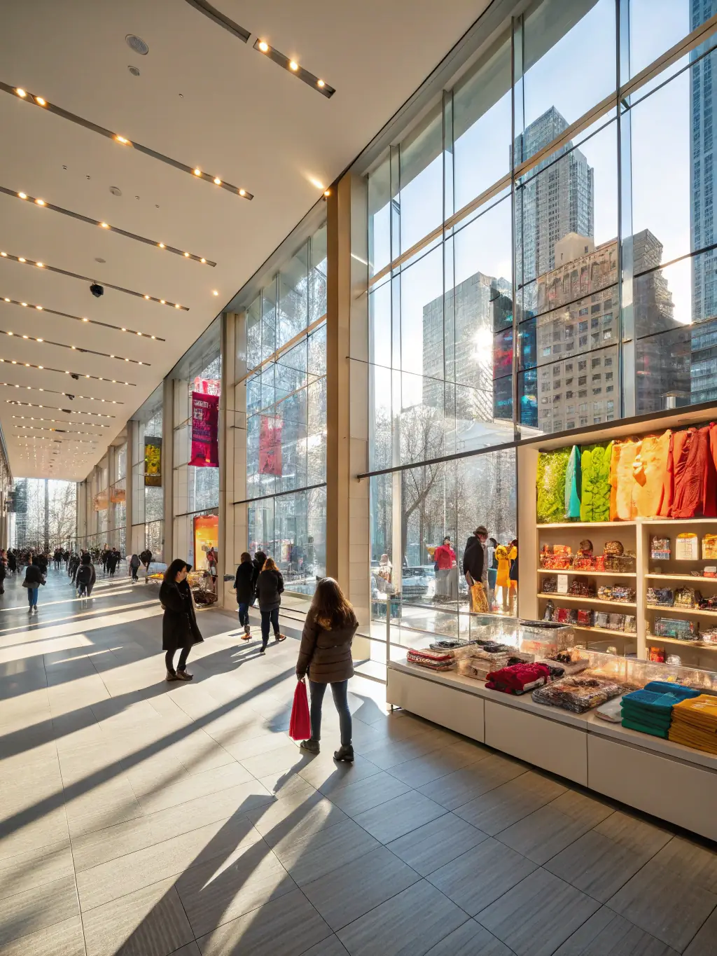 An image of a newly constructed retail space, highlighting modern design and efficient layout, completed by Evan & Co. Construction for a commercial client.